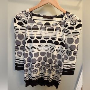 The Limited Monochrome Patterned Blouse